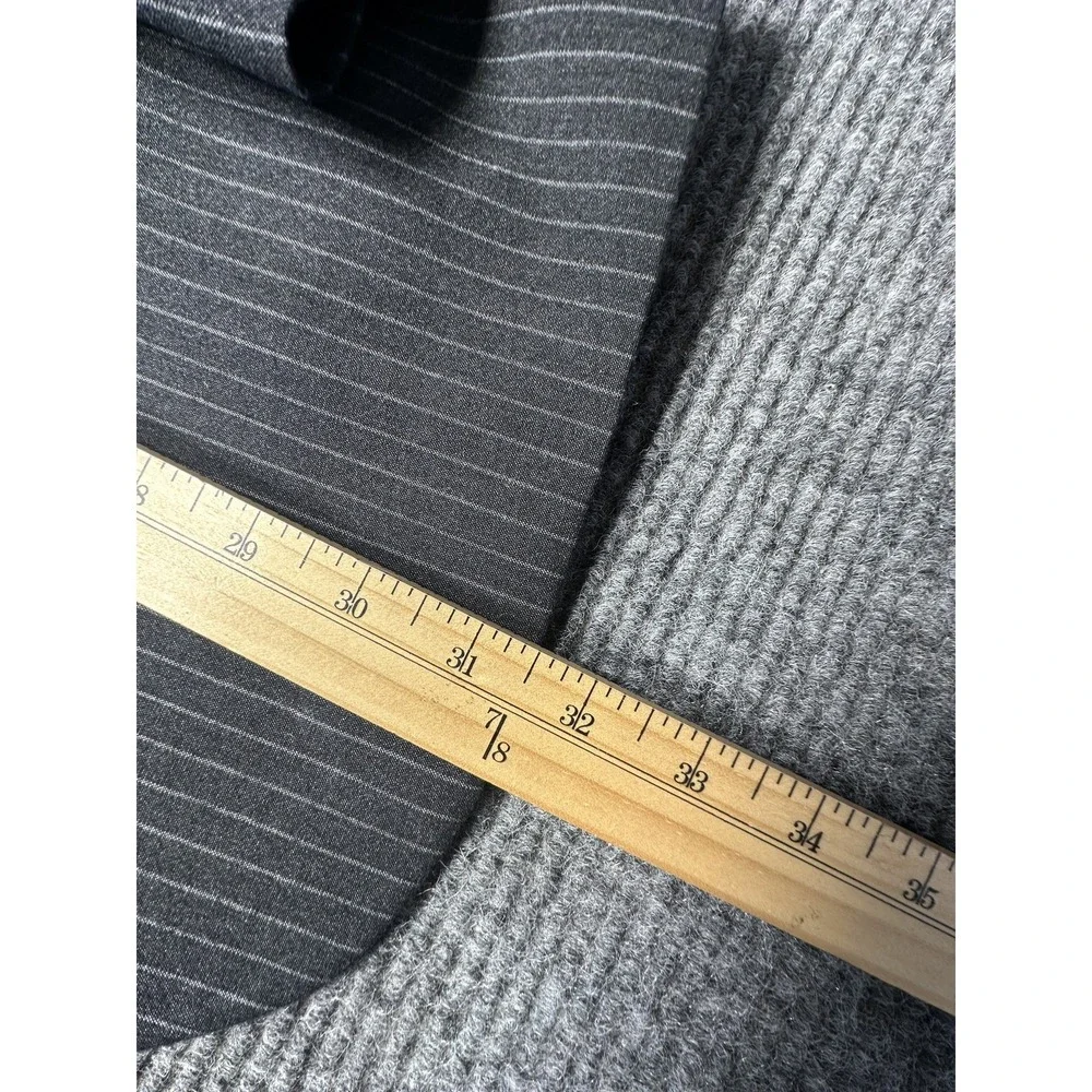 Nautica Suit‎ Jacket Mens 46 Gray Pinstripe 2 Button Blazer Stretch Business